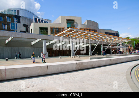 Schottisches Parlament, Innenkammer schottischen diskutieren MSPs, Edinburgh, Schottland Stockfoto