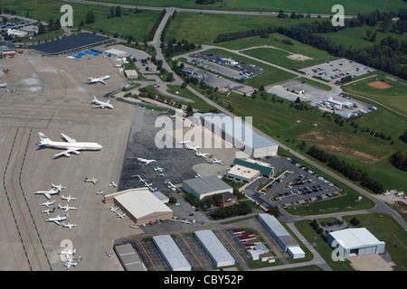 Luftaufnahme Blue Grass Airport, LEX, Lexington, Kentucky Stockfoto