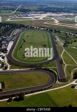 Luftaufnahme Keeneland, Blue Grass Airport, LEX, Lexington, Kentucky Stockfoto