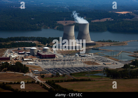 Luftaufnahme des Sequoyah Nuclear Power Plant Tennessee Valley Authority Chattanooga Stockfoto