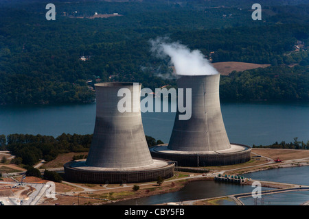 Luftaufnahme des Sequoyah Nuclear Power Plant Tennessee Valley Authority Chattanooga Stockfoto