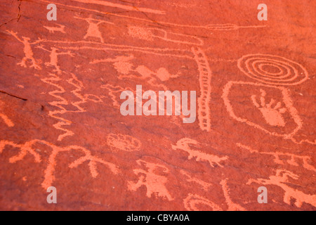 Anasazi Petroglyphen Stockfoto