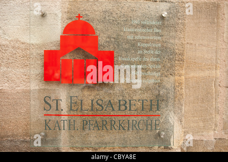 St. Elisabeth katholische Parrish Kirche Nürnberg Stockfoto