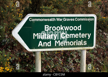 Brookwood Militärfriedhof in der Nähe von Woking Surrey England UK Stockfoto