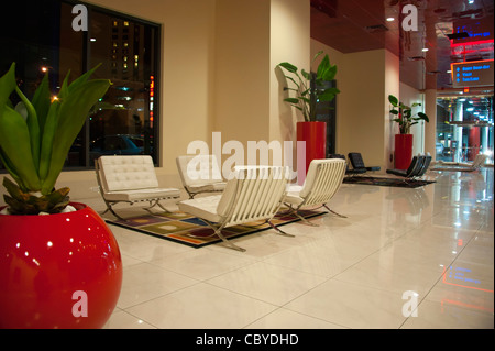 Luxuriöse Hotel-Lobby - Hintereingang des Planet Hollywood Hotel &amp; Casino in Las Vegas Stockfoto