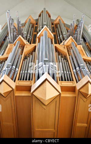 Orgel in der Kirche Hallgrímskirkja, Reykjavik, Island. Designed by Johannes Klais. Stockfoto