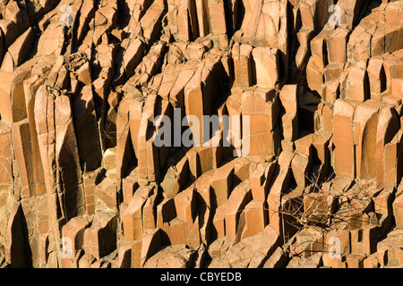 Orgelpfeifen Rock Formation - Twyfelfontein, Namibia Stockfoto