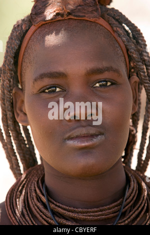 Porträt eines Himba Frau - Damaraland, Kunene Region - Namibia, Afrika Stockfoto