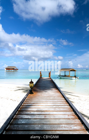 Medhufushi Island auf den Malediven Stockfoto