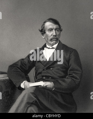 Portrait of David Livingstone (1813-1873) Scottish Explorer, Doctor and Missionary. c19. Portrait Gravur oder Vintage Illustration Stockfoto