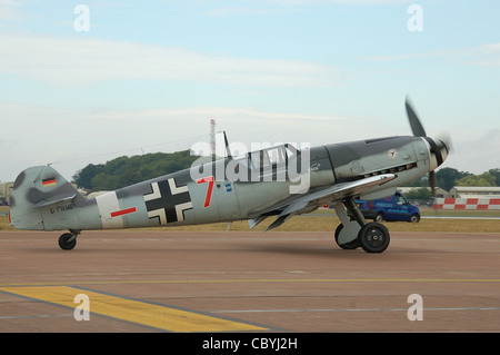 Hispano HA-1112 - M1L Buchon (das Spanisch gebauten Bf-109 mit Rolls-Royce Merlín 40-500-Motor), Stockfoto