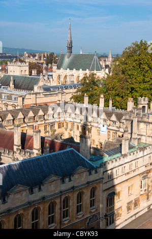 Exeter College und Kapelle in Oxford, England. Stockfoto