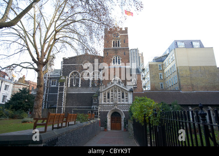 Die Prioratskirche von ST bartholomew, dem großen Westen von smithfield London England Großbritannien Vereinigtes Königreich londons älteste Pfarrkirche Stockfoto