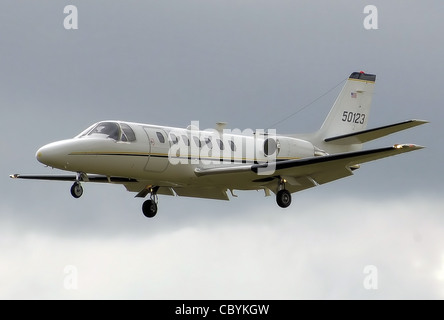 UC-35A Cessna Citation 560 Ultra V der US-Armee in Europa im Jahr 2008 Royal International Air Tattoo, RAF Fairford, Gloucester Stockfoto