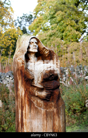 Frank Bruce Skulpturenweg am Kincraig Schottland Stockfoto