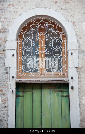 Venezianische Haustür, Venedig, Italien. Stockfoto