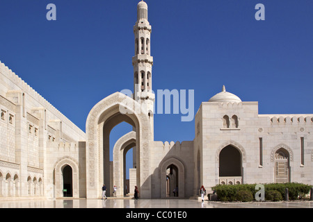 SULTAN QABOOS GROßARTIGE MOSCHEE 2001 EINGEWEIHT, MUSCAT, SULTANAT VON OMAN, NAHER OSTEN Stockfoto