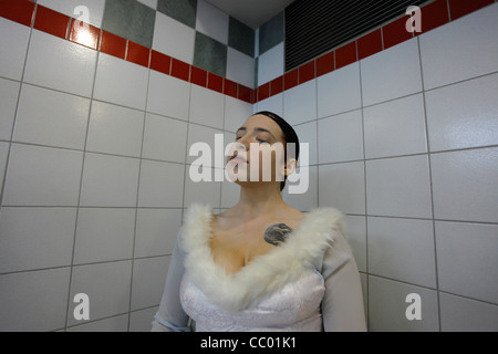 Junge israelische Cosplayer in Cosplay-Outfit in eine Science-Fiction- und Fantasy-Festival in Tel Aviv Israel Stockfoto