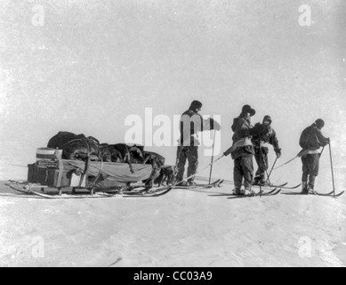 Terra-Nova-Expedition am Südpol Stockfoto