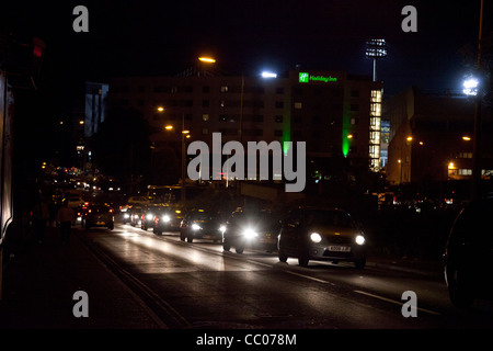 Norwich in der Nacht Stockfoto