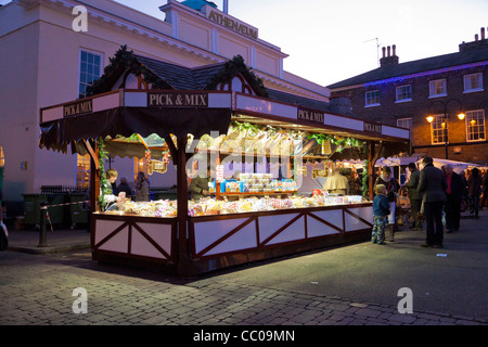 Christmas Fayre in Bury St Edmunds November 2011 Stockfoto