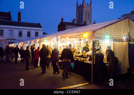 Christmas Fayre in Bury St Edmunds November 2011 Stockfoto