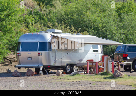 Airstream Wohnmobil auf Lake Havasu Arizona Stockfoto