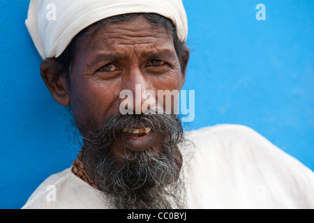 Sadhu, Wandermönch in Pushkar - Rajasthan, Indien Stockfoto