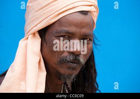 Sadhu, Wandermönch in Pushkar - Rajasthan, Indien Stockfoto