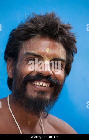 Sadhu, Wandermönch in Pushkar - Rajasthan, Indien Stockfoto