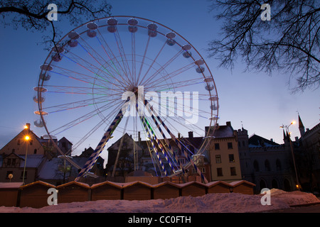 Riesenrad in Riga Lettland Stockfoto