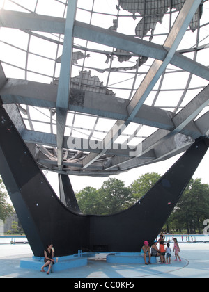 Unisphere, Queens, Corona Park, New York, Globus Stockfoto