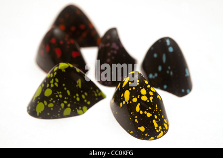 Premium-gefüllte Praline ist auf Montag, 2. Januar 2012 zu sehen. (© Richard B. Levine) Stockfoto