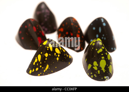 Premium-gefüllte Praline ist auf Montag, 2. Januar 2012 zu sehen. (© Richard B. Levine) Stockfoto