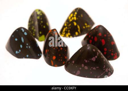 Premium-gefüllte Praline ist auf Montag, 2. Januar 2012 zu sehen. (© Richard B. Levine) Stockfoto