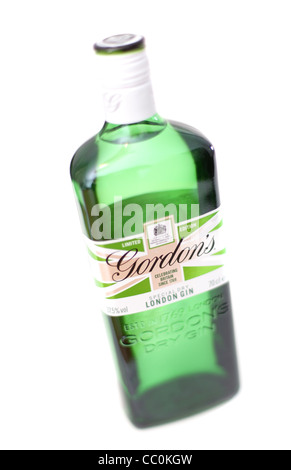 Gordons Gin mit limitierter Auflage Union Jack Aufkleber. Stockfoto