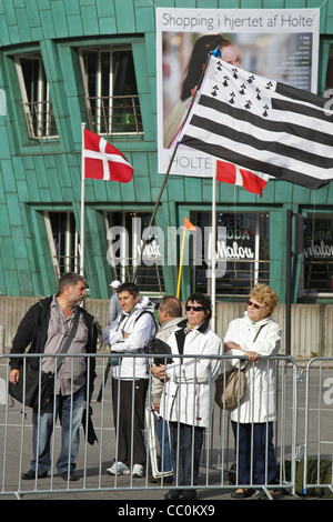 Straßen-Radrennen in der Weltmeisterschaft 2011 in Rudersdal Dänemark. Frauen-Junioren Stockfoto