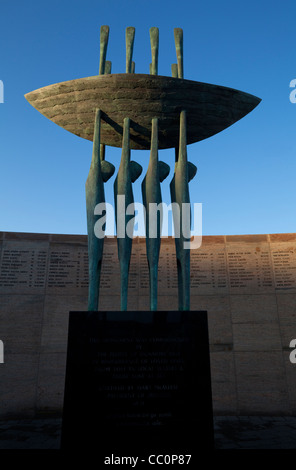 Fischer Denkmal, im Fischereihafen, Dunmore East, Grafschaft Waterford, Irland Stockfoto