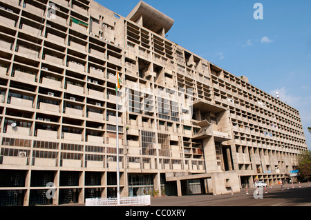 Sekretariat Gebäudekomplex, Capitol, von Le Corbusier, Chandigarh, Indien Stockfoto