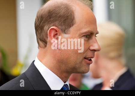 Prince Edward, Earl of Wessex, Teilnahme an der offiziellen Eröffnung der Allendale Schmiede Studios, Northumberland, England Stockfoto