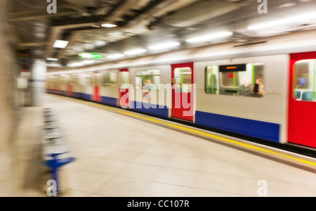 Die U-Bahn, U-Bahn in London, England Stockfoto
