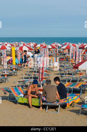 Spiaggia di Ponente Beach, Caorle, Venetien, Italien Stockfoto