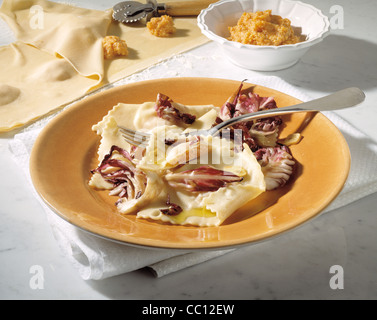 Kürbis - Ravioli Stockfoto