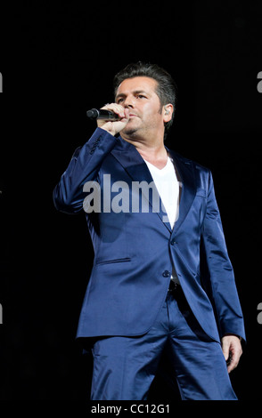 Sänger Thomas Anders führt bei Sixday-Nights Zürich 2011 Zürich 3. Dezember 2011 in Zürich SUI. Stockfoto