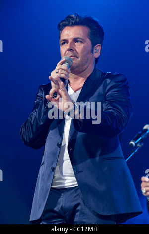 Sänger Thomas Anders führt bei Sixday-Nights Zürich 2011 Zürich 3. Dezember 2011 in Zürich SUI. Stockfoto