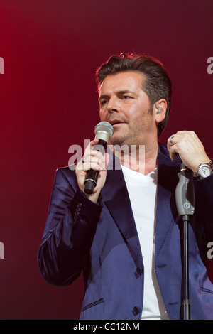 Sänger Thomas Anders führt bei Sixday-Nights Zürich 2011 Zürich 3. Dezember 2011 in Zürich SUI. Stockfoto