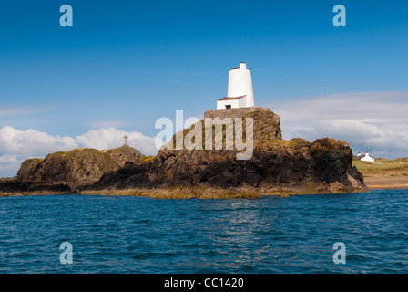 Llanddwyn Island Newbrough Anglesey North Wales Uk St Dwynwens Kreuz Stockfoto