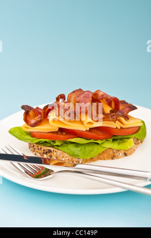 Sandwich schön dekoriert Stockfoto