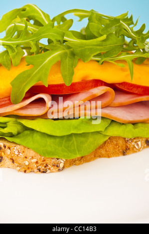 Sandwich schön dekoriert Stockfoto