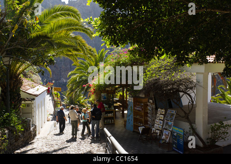 Masca, Schaufenster Tourismus Bergdorf in Buenavista del Norte Region von Teneriffa. Stockfoto